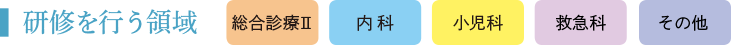研修を行う領域